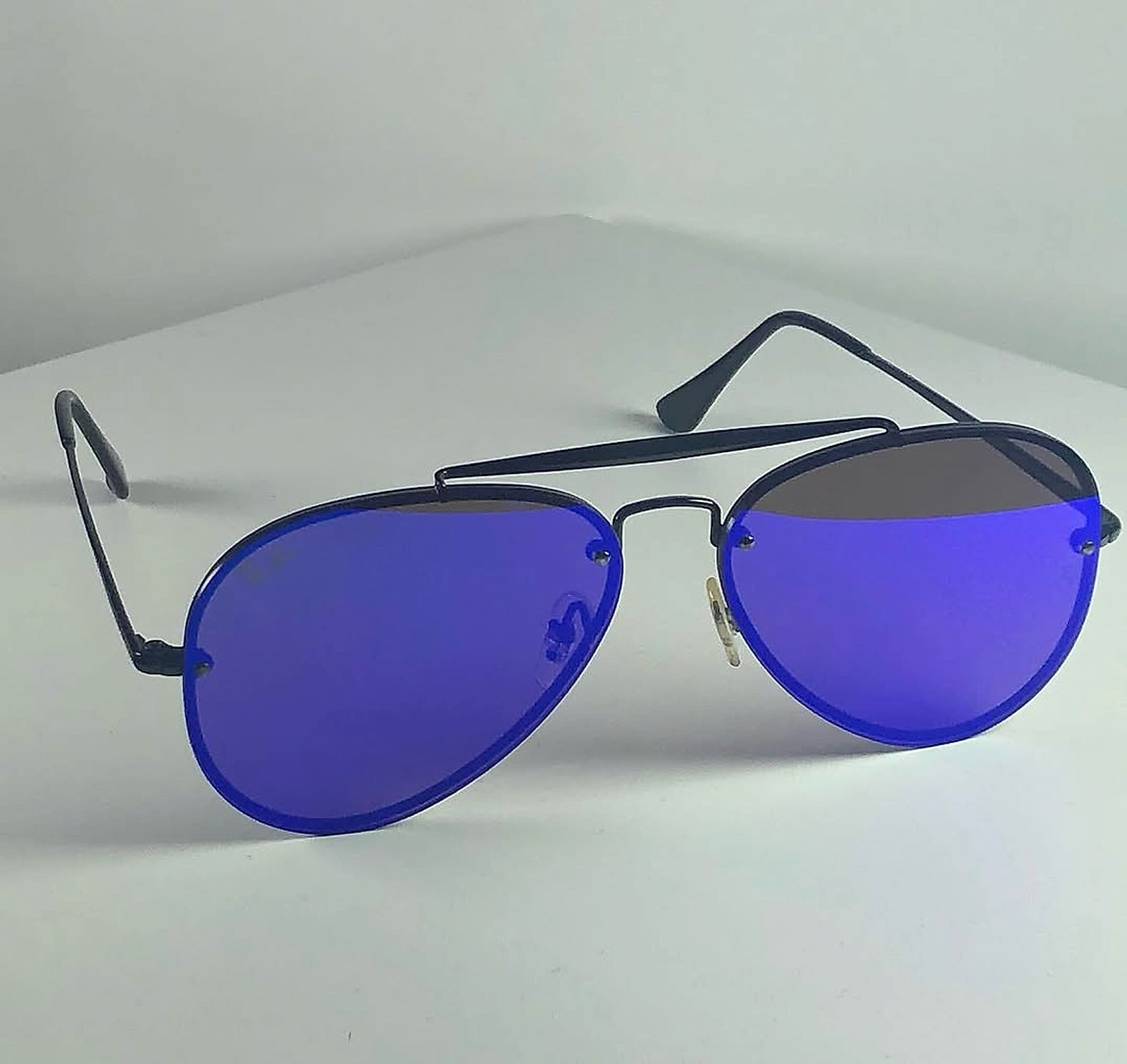 Aviator Blaze 58mm Blue Mirror Black