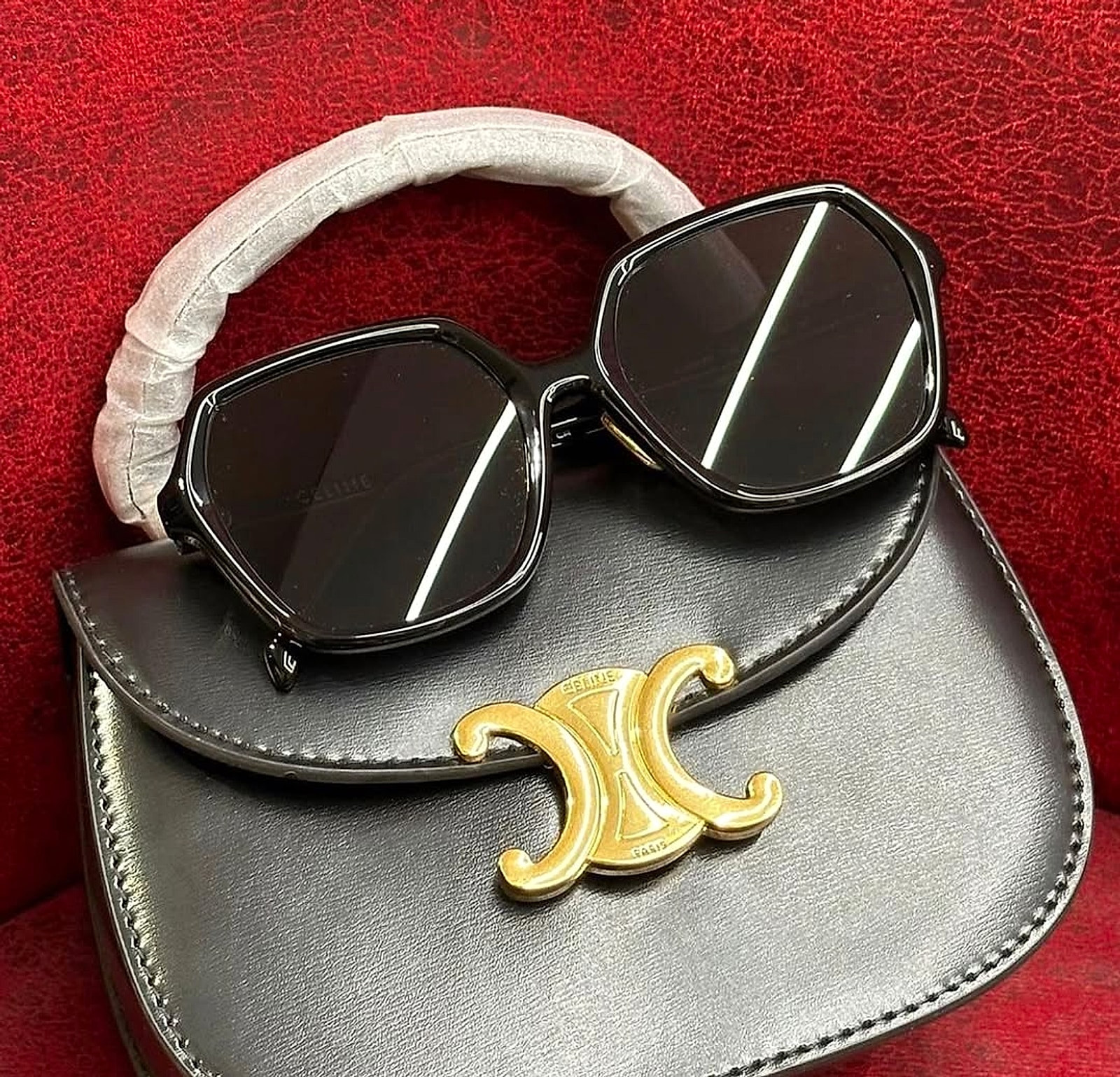 CL40230F Oversized Square Acetate frame.58mm