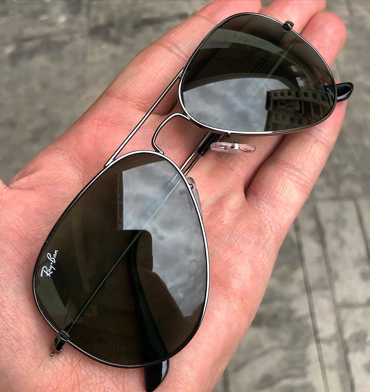 Gunmetal Aviator 58mm RB3025