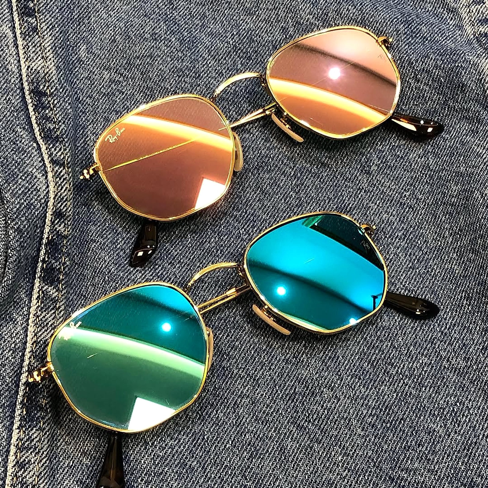 Swipe Left Hexagonal Mirrors 51mm